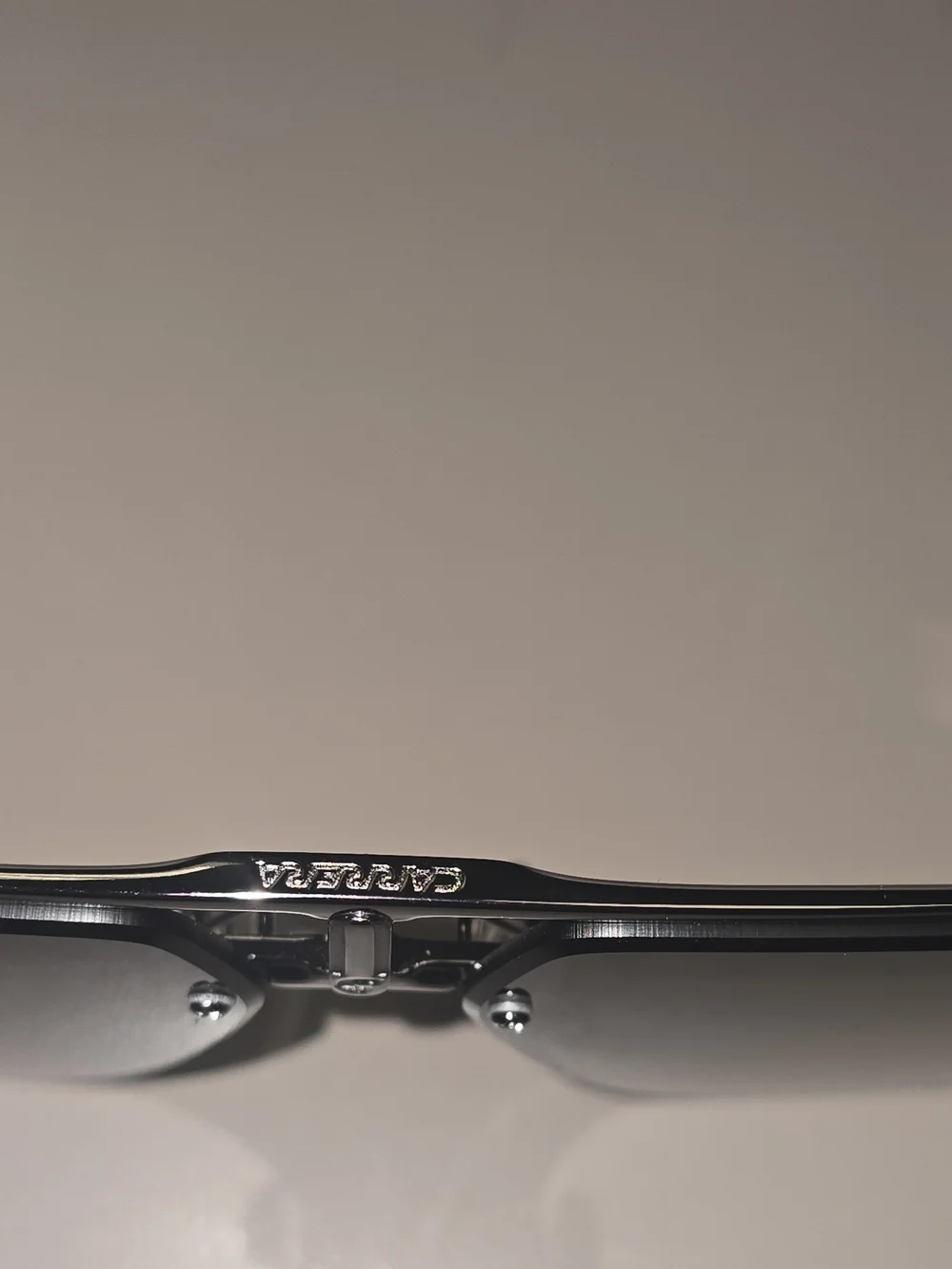NEW Carrera 1054/S V81IR Rimless Sunglasses Ruthenium Grey Double Bridge + Case